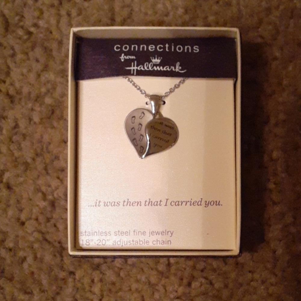 Silver heart necklace